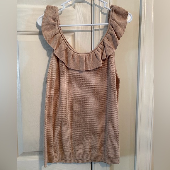 Scoop Ruffle Sweater - Picture 1 of 3